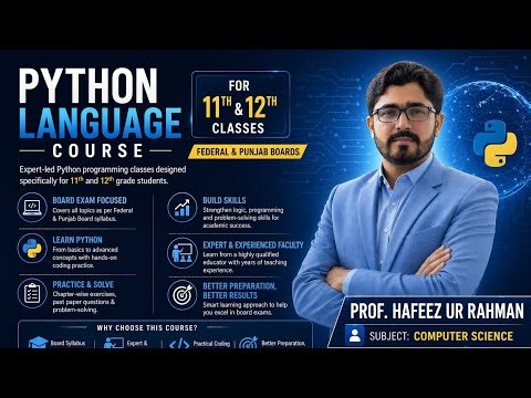 Lecture No. 03: Python Language Course (Data Types & Type Casting)