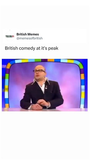 British Memes 🇬🇧 on Instagram: "🤣🤣 Harry Hill is a famous British comedian, television presenter, and writer, known for his surreal and silly style of humour. He is easily recognisable by his large glasses and high-collared shirts, which have become part of his comedic identity. His jokes often focus on exaggeration, wordplay, and absurd observations about everyday situations, making his comedy light-hearted and accessible to a wide audience. Before entering comedy, Harry Hill trained and wo