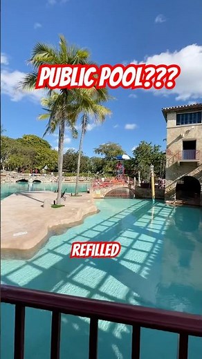 AMAZING Public Pool in Miami - Venetian in Coral Gables 🏊‍♀️ #shorts #pools #travel