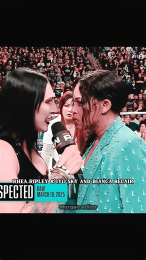 Iyo Sky Slaps Rhea Ripley & Bianca Belair Edit! 🥶 #wwe​ #rhearipley​ #iyosky​ #edit​ #shorts​