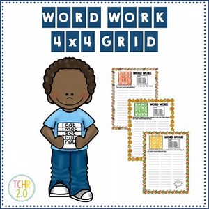 Monthly Word Work Digital and Print
