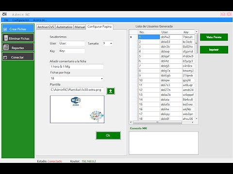 Fichas prepago Hostpot Microtik ADMIN NC V.2.0
