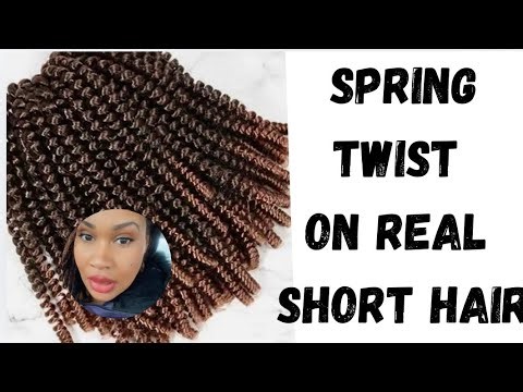 How To Do Spring Twist On Short Hair.