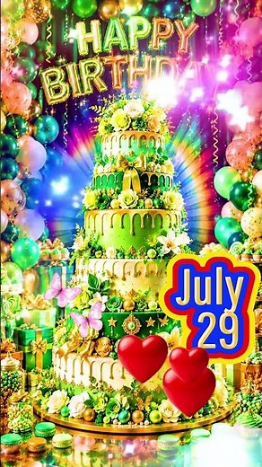 Happy Birthday Wishes for July 29 🎁 YOUR BIRTHDAY, YOUR MOMENT