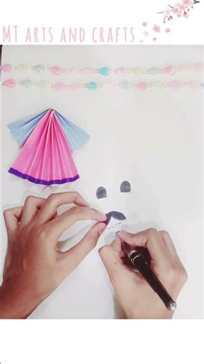 Kids Papercraft Idea DIY Doll 🪆 craft #shorts#doll#diy#craft#art#kidsart#easy#youtubeshorts#new