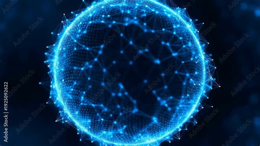 Graphic Depicting Complex Web Of Global Digital Networks Used For Cybersecurity And Blockchain Operations