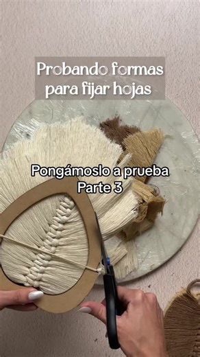 Guía para hacer hojas de macramé con laca