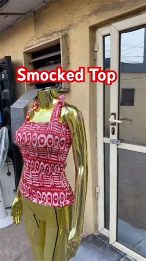 DIY Stylish 2-Piece Smocked Top | How to Cut and Sew a Shirred Top #simplestyle #diyfashion