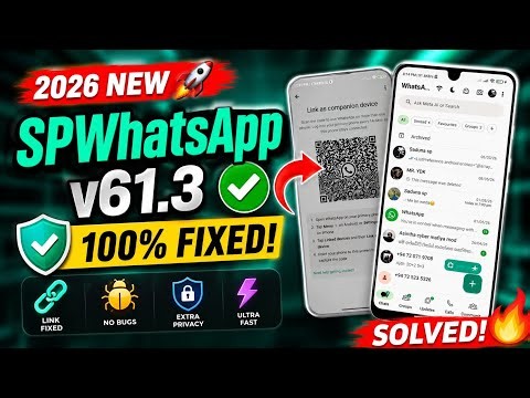 🔥 SP WhatsApp New Update 2026 ✅💯 100% Working Method For Link Device Problem!📌