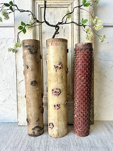 Large Antique Vintage Wood Wallpaper Textile Stamp Roll - Etsy