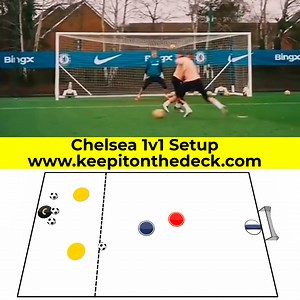 ⚽ Chelsea Football Club 1v1 Training Setup! 🔥 🔁 Reverse roles using neutral players 📋 Coaches looking 🔍 for NEW 2025 session plan ideas! 👇 Tap the link in our bio or hit the link below to get them: https://keepitonthedeck.com/downloads/the-ultimate-training-session-pack-2025 | Football Training Drills/Session Plans