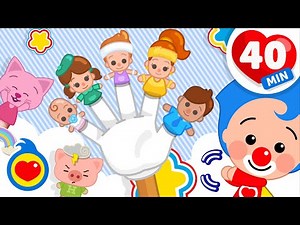 Familia Dedo, Si Tú Tienes, A Ram Sam Sam 🎶 Y Más Canciones Infantiles (40 Min) | Plim Plim