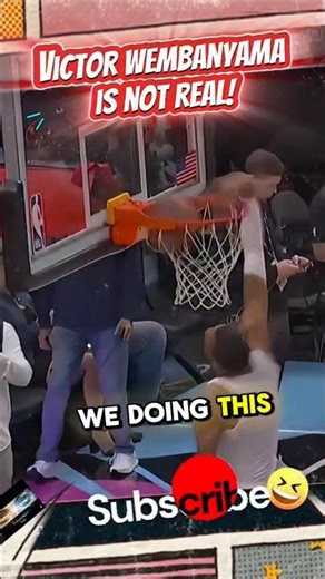 Victor Wembanyama went from signing autographs to a quick dunk contest all for the fans!