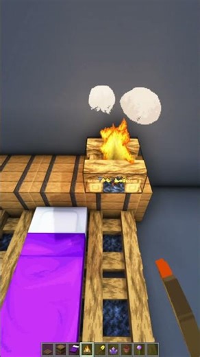 Quick & Easy Minecraft Decoration Idea | Survival Build Tips #shorts