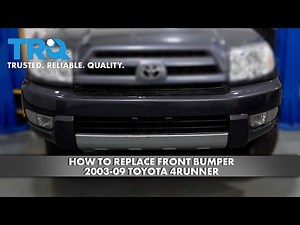 How to replace the front bumper of Toyota 4Runner