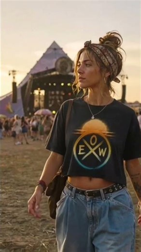 I'm obsessed with this shirt! #eachonewild #festival #sunset #music
