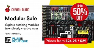 Cherry Audio's Voltage Modular & Module Collections on sale at up to 50% OFF