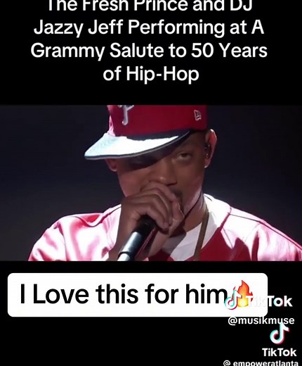 Will Smith performs at the Grammy’s 50 year sof Hip Hop Celebration #willsmith #willsmithsummertimechallenge #willsmithsummertime30years #willsmithfreshprinceofbelair #freshprinceofbelairthemesong #belair #grammys2023 #grammys #50yearsofhiphop #willsmithaward #awardshow #awardshows #awardseason#djjazzyjeff #thefrrshprinceofbelairtvshow #thefreshprince #fyp @Will Smith @Empower Atlanta Magazine