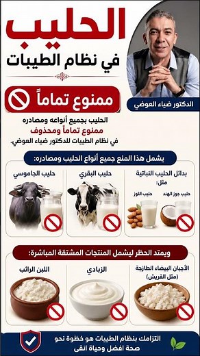 #الحليب في #نظام الطيبات