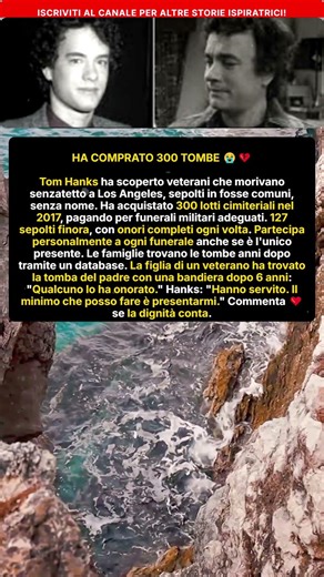 Tom Hanks Onora Veterani Senzatetto