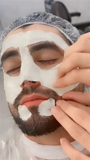 Satisfying Beard Wax Removal 😳 | Barber Transformation #shorts #viral #hairstyle