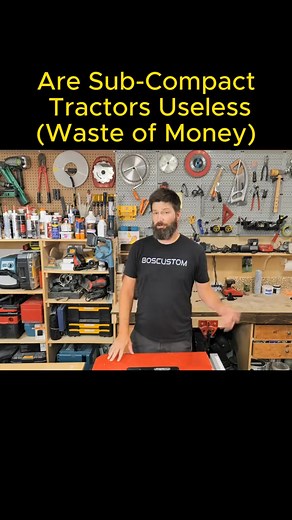 Are Sub-Compact Tractors Useless (Waste of Money)!#fyp #foryou #fix #mistake #build #drywall #constr | Glyndia32