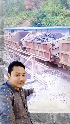 Coal is being unloaded from the bogie into the auto system #attitude #inspiredaily