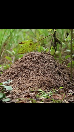 Time-lapse of a fire ant colony being destroyed by rain and rebuilt over many hours. The actual time was 15 hours. #anthillart #timelapse #nature | Anthill Art