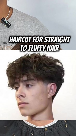 Insane textured fringe transformation My client came in to get a blowout taper fade with a messy/fluffy fringe. He wanted volume in his hair. Link in bio to book! #taperfade #texturedfringe #haircut #santabarbarabarber #labarber #fypシ #viral