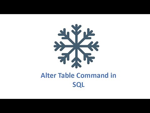 Snowflake: Alter Table Command in SQL