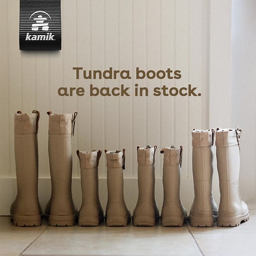 Tundra boots are finally back! Waterproof, warm, and built for Canadian winters, down to -40°C. Get yours before they’re gone. | Kamik