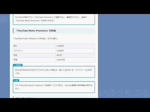 YouTube Music Premium の料金とプランの注意点