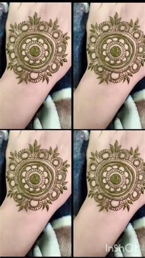 easy mandala menhdi design ✨ back hand 🥰 short # video