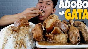 48K views · 1.4K reactions | NAG MAMANTIKANG PORK CHICKEN ADOBO SA GATA MUKBANG https://youtu.be/Wz1m4o0-YIc | Diskarteng Basic | Facebook