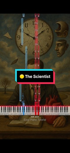 🟡 The Scientist - Coldplay (Intermediate Piano Tutorial) #piano #pianotutorial #easypiano #pianocover #thescientist