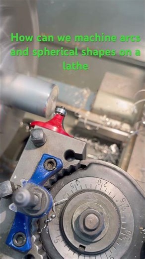 a round-over router bit makes it very easy to machine arcs and spherical shapes on a lathe