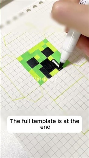 So Satisfying! Minecraft Pixel Squishy 🎮 | DIY Paper Squishy Toy #shorts #papersquishy #diypapertoy