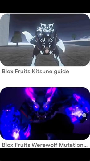 Eating Werewolf 🐺 on Kistune 🦊 blox fruit Gozalo trend 😈
