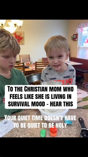 God meets you right where you are, even in the chaos. If you are a Christian mama who is pursuing Christ… let’s be friends. #christianmotherhood #momwholovesjesus #holymoments