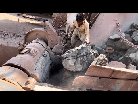 Big Rock Crushing Mashion “ A gaint in Action” paworfull prosses stone crushing”