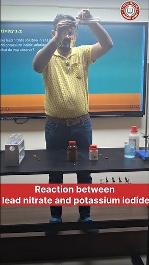 Double Displacement Reaction | Lead Nitrate + Potassium Iodide Experiment