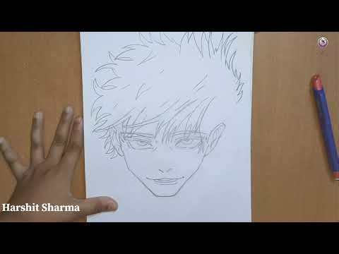 How To Draw Gojo (Nah, I'd Win) | Step By Step | Jujutsu Kaisen | HR ART STUDIO