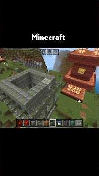 How to Build a Mossy Stone Castle in Minecraft! #Shorts