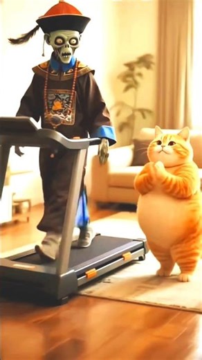 When Cat Meets Ghost 👻😹 | Cat Ka Funny Reaction | Comedy Short #shorts