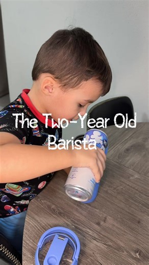 Okay the way this played out was perfect but the spitting in my coffee is crazy.. 🤪 #toddler #toddlersoftiktok #toddlertok #toddlermom #toddlerlife