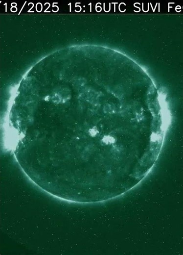 Sun 24 Hour Timelapse | Iron IX / 93 Å | Extreme UV (December 18, 2025) #shorts