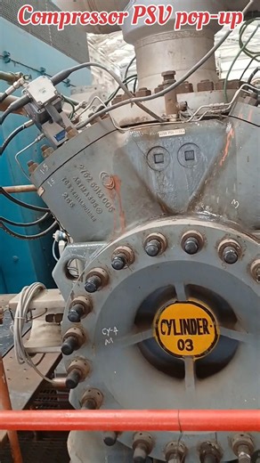 Reciprocating compressor PSV Pop-up #compressor #psv #reciprocatingcompressor