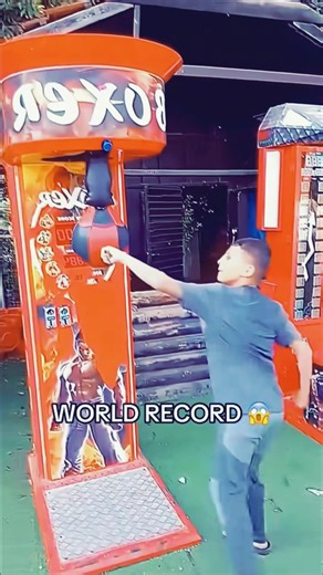 Incredible World Record in Punching Machine Challenge
