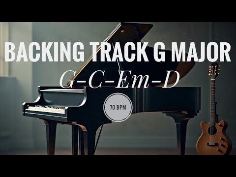 G Major backing track | Backing track | 70 BPM