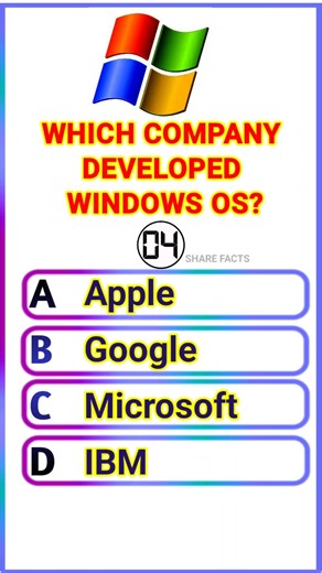 You know who developed window #computerquiz #learncomputers #generalknowledge